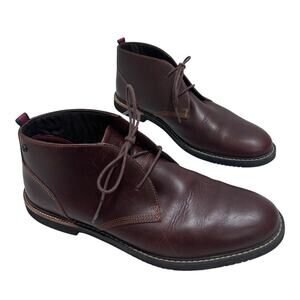 Timberland Men's EK Brook Park Chukka Brown 100% Leather Boots 10 Lace Up Urban
